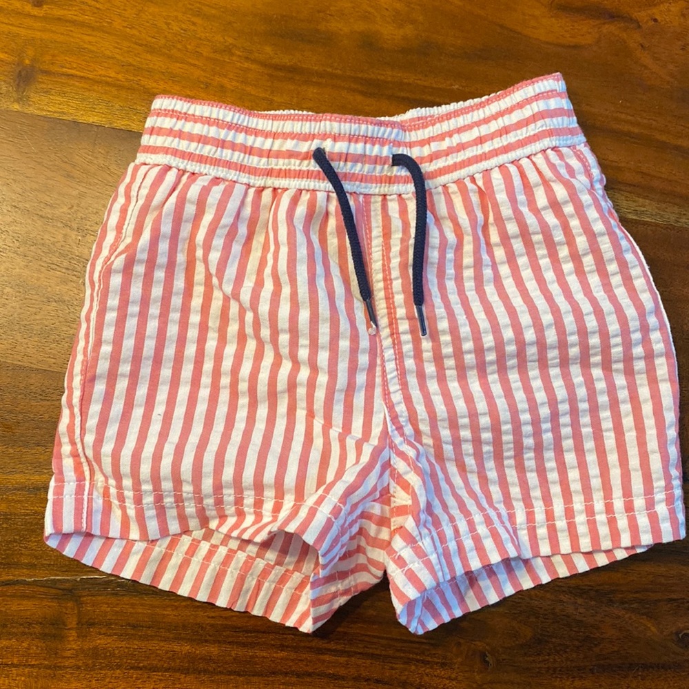 Janie & Jack seersucker swim trunks
